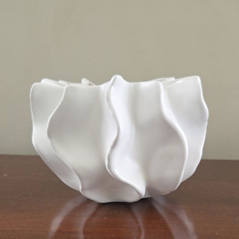 Elegant White Ceramic Vase